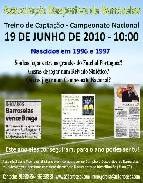 Cartaz de captação de 2010