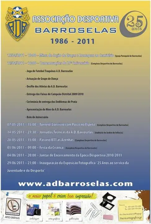 Cartaz dos 25 anos da ADB